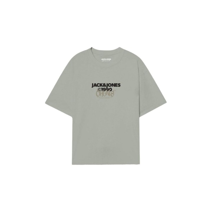 Kortærmet T-shirt til Mænd Jack & Jones JORBUSHWICK TEE SS CREW NECK FST 12263939 Grøn