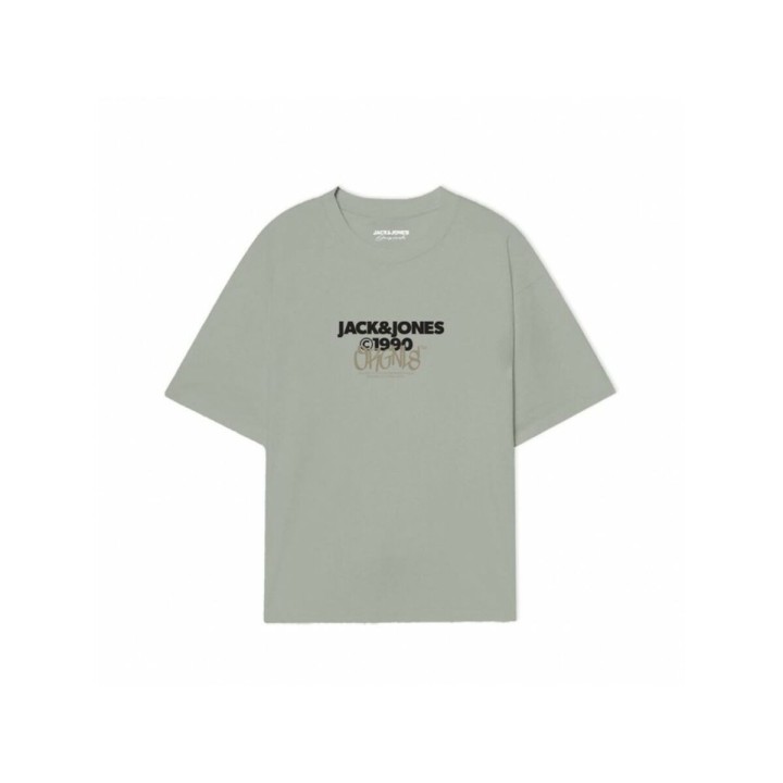 Kortærmet T-shirt til Mænd Jack & Jones JORBUSHWICK TEE SS CREW NECK FST 12263939 Grøn