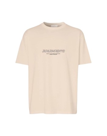 Herren Kurzarm-T-Shirt Jack & Jones JORBRONX TEE SS CREW NECK FST 12263936 Beige