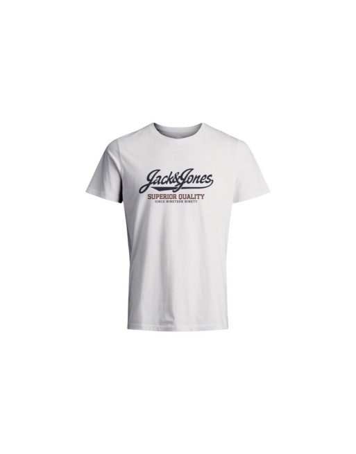Maglia a Maniche Corte Uomo Jack & Jones JPRBLUHUDSON SS TEE CREW NECK FST 12265185 Bianco