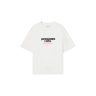 Camiseta de Manga Corta Hombre Jack & Jones JORBUSHWICK TEE SS CREW NECK FST 12263939 Blanco