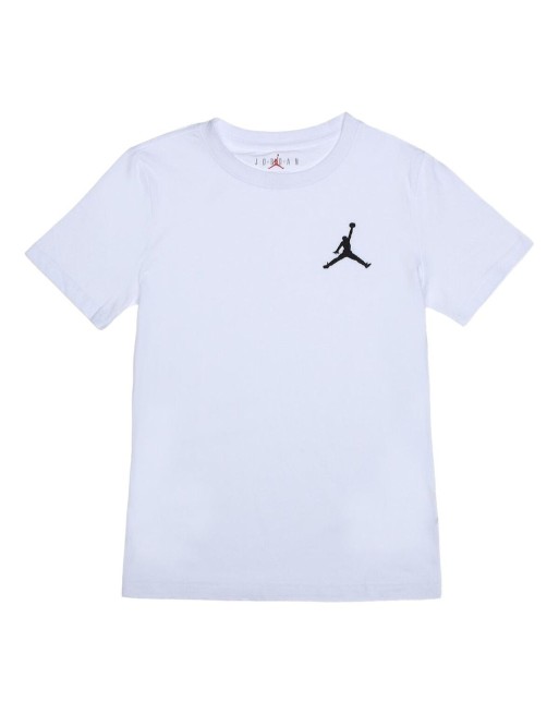Børne Kortærmet T-shirt Nike JDB JUMPMAN AIR EMB 95A873 001 Sort
