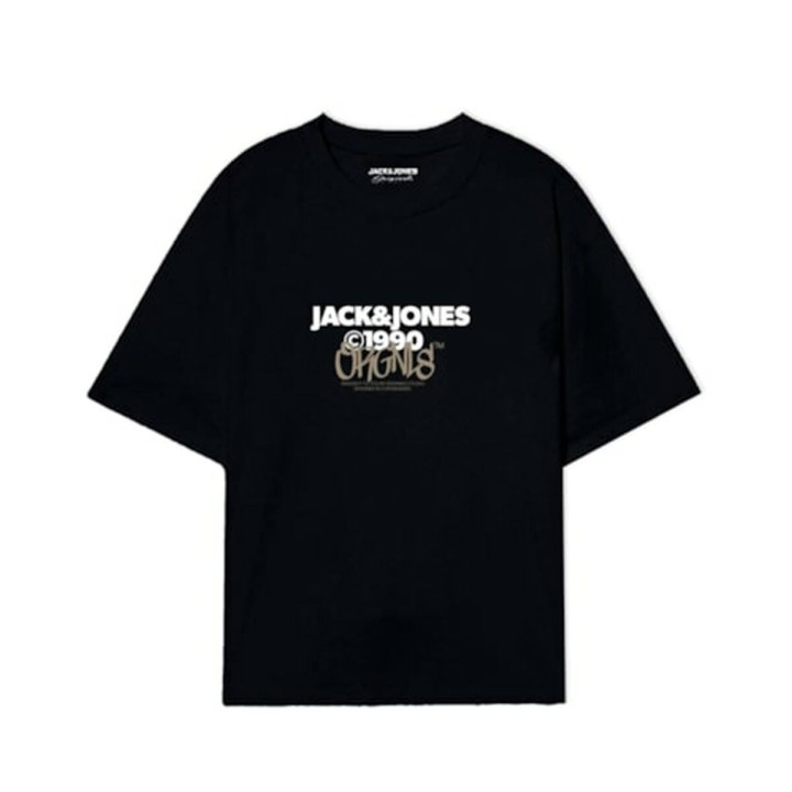 Camiseta de Manga Corta Hombre Jack & Jones JORBUSHWICK TEE SS CREW NECK FST 12263939 Negro