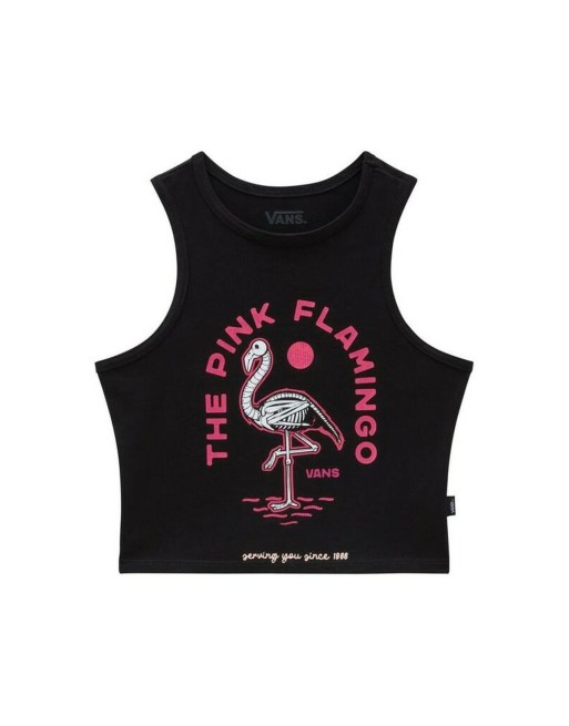 Tank Top Women Vans FLAMINGHOST FITTED TANK VN000GH8BLK1 Black