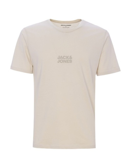 Herren Kurzarm-T-Shirt Jack & Jones JJORLA TEE SS CREW NEW 12270873 Beige