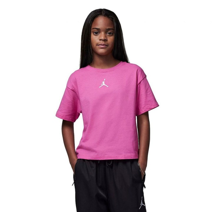 Camiseta de Manga Corta Infantil Nike JDG JORDAN ESSENTIALS 45A770 P5D Rosa