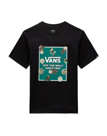 Camiseta de Manga Corta Infantil Vans FUNGI BOX FILL TEE-B VN000FGCBLK1 Negro