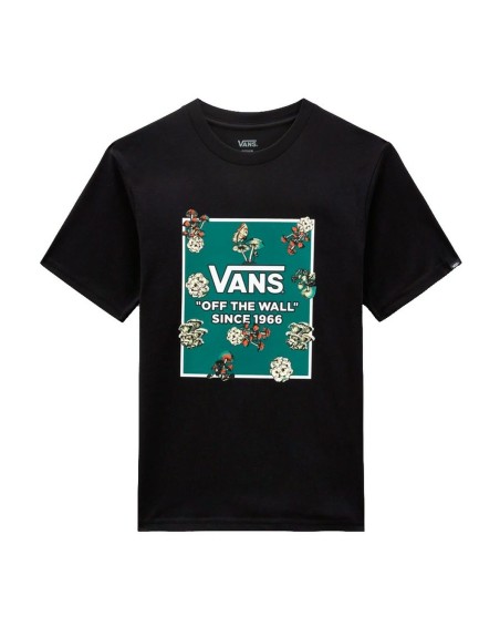 Maglia a Maniche Corte per Bambini Vans FUNGI BOX FILL TEE-B VN000FGCBLK1 Nero