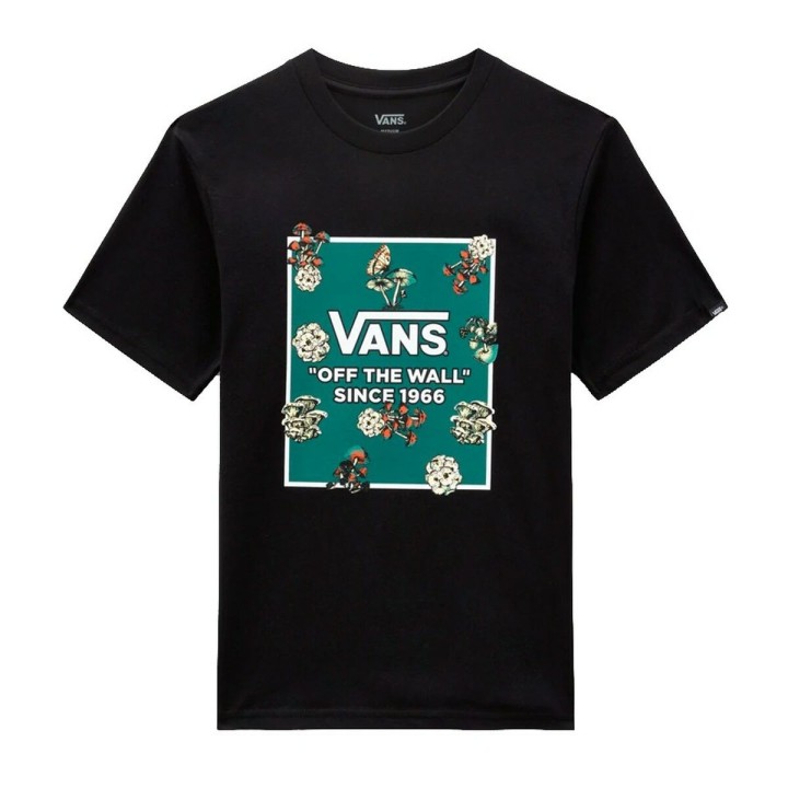 Camiseta de Manga Corta Infantil Vans FUNGI BOX FILL TEE-B VN000FGCBLK1 Negro