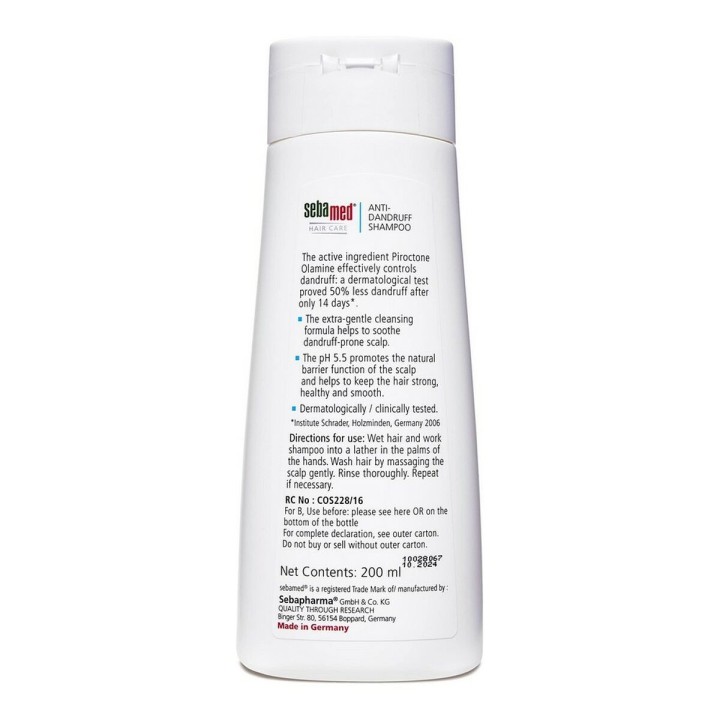Shampooing antipelliculaire Sebamed (200 ml)