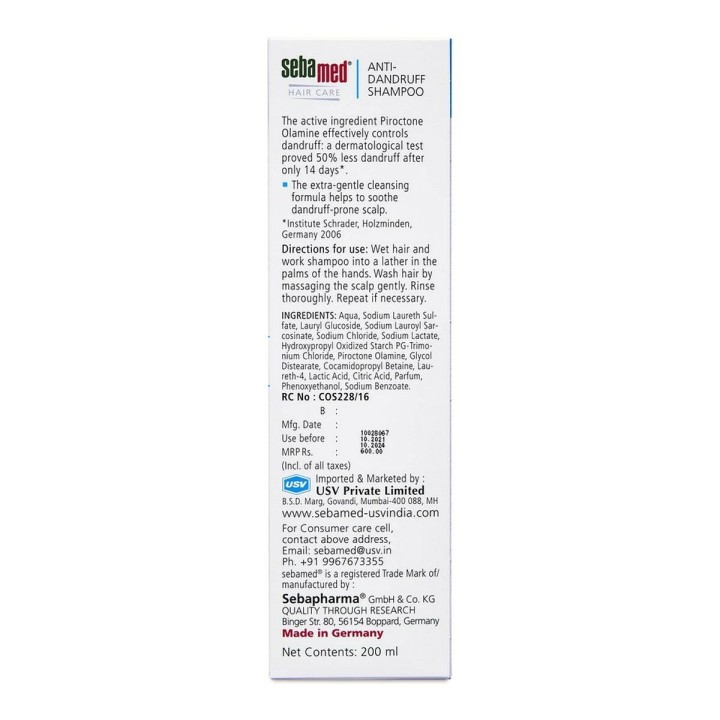 Shampooing antipelliculaire Sebamed (200 ml)