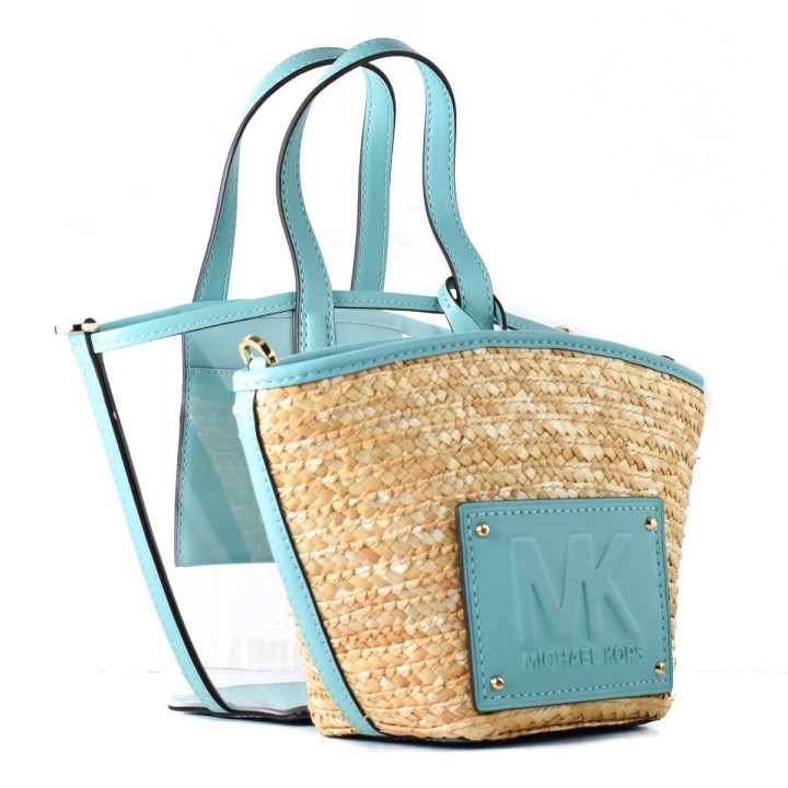 Håndtasker til damer Michael Kors 35T2G7KT5W-SEAFOAM Blå 25 x 19 x 10 cm