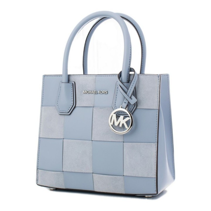 Håndtasker til damer Michael Kors 35S2SM9M6S-PALE-BLU-MLT Blå 22 x 19 x 10 cm