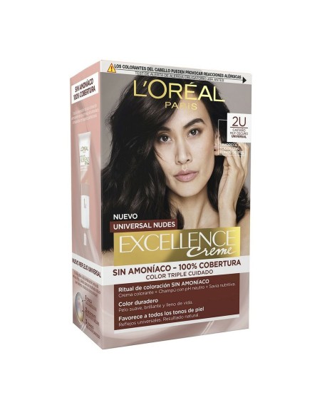 Dye No Ammonia L'Oreal Make Up Excellence 2u-darkest brunette