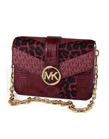 Damen Handtasche Michael Kors 35F2GNML2Y-MULBERRY-MLT Rot 23 x 17 x 5 cm
