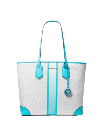 Borsa Donna Michael Kors 30S2SV0T3V-OCEAN-BLUE-MULTI Grigio 35 x 30 x 17 cm