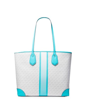 Damen Handtasche Michael Kors 30S2SV0T3V-OCEAN-BLUE-MULTI Grau 35 x 30 x 17 cm