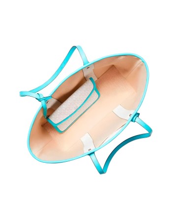 Damen Handtasche Michael Kors 30S2SV0T3V-OCEAN-BLUE-MULTI Grau 35 x 30 x 17 cm