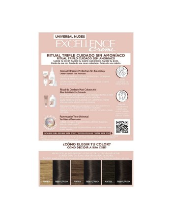 Dye No Ammonia L'Oreal Make Up Excellence 2u-darkest brunette
