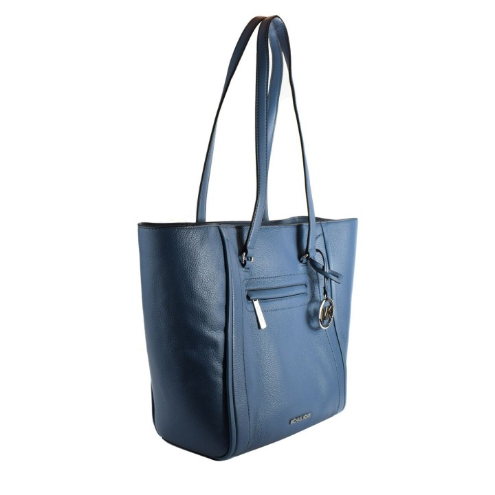 Håndtasker til damer Michael Kors Carine Blå 43 x 28 x 13 cm