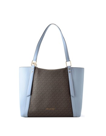 Sac-à-main Femme Michael Kors ARLO Bleu 26 x 29 x 14 cm