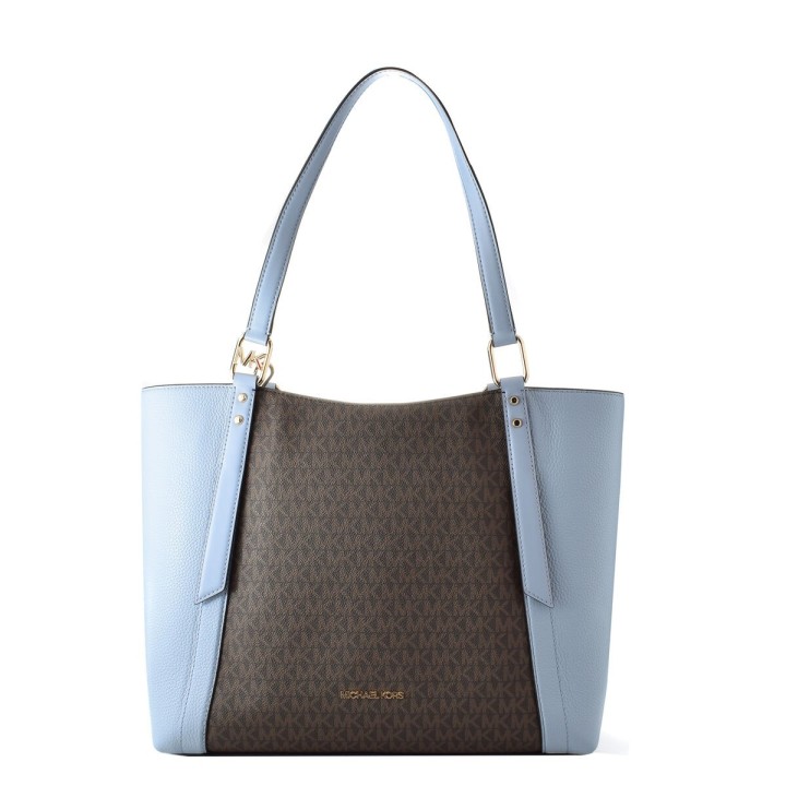 Håndtasker til damer Michael Kors ARLO Blå 26 x 29 x 14 cm