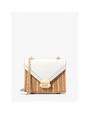 Sac à Bandoulière Michael Kors WHITNEY Blanc 21 x 18 x 7 cm