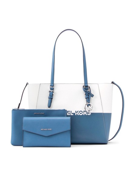 Sac-à-main Femme Michael Kors CHARLOTE-DENIM-MULTI Bleu 27 x 34 x 11 cm