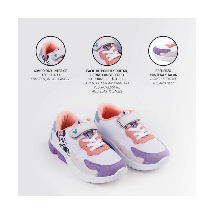 Baskets LED Minnie Mouse Multicouleur