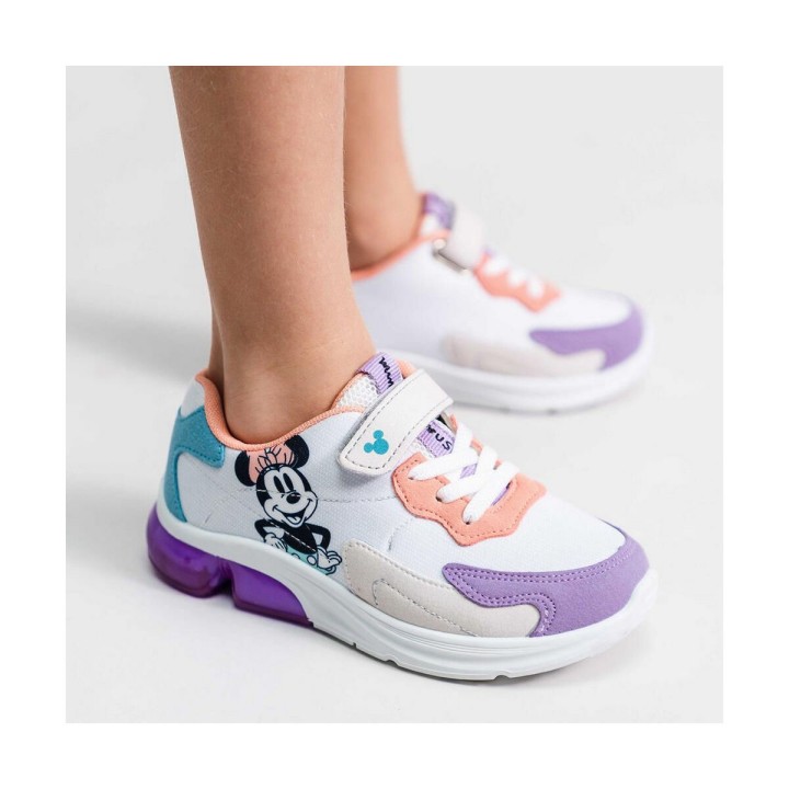Turnschuhe mit LED Minnie Mouse Bunt