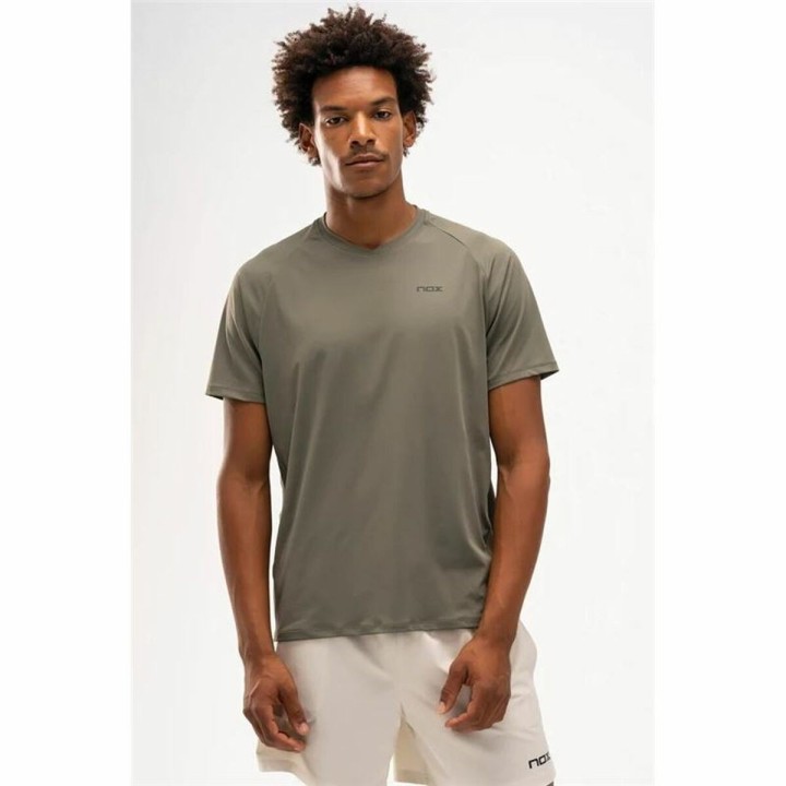 Kortærmet T-shirt til Mænd Nox Pro Fit Oliven Padel