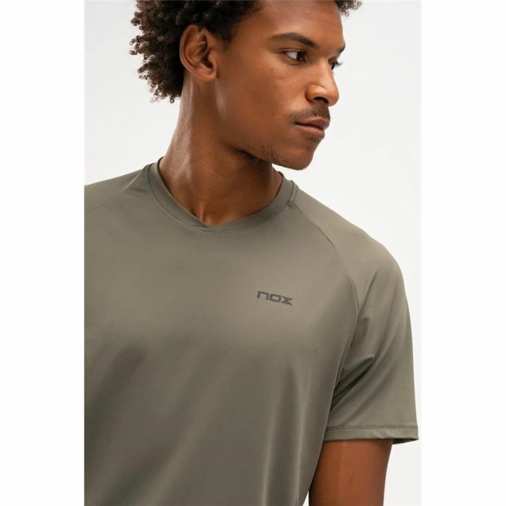 Kortærmet T-shirt til Mænd Nox Pro Fit Oliven Padel