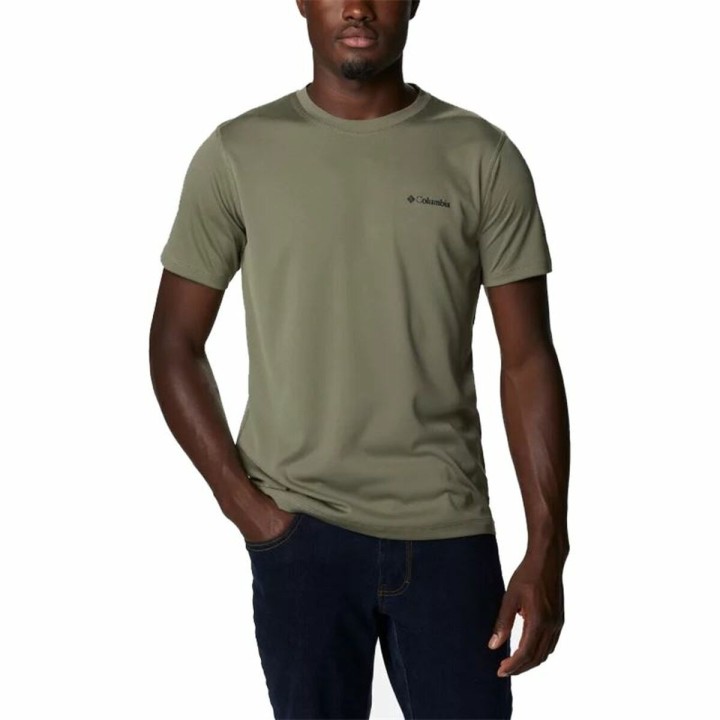 Camiseta de Manga Corta Hombre Columbia Zero Rules Oliva