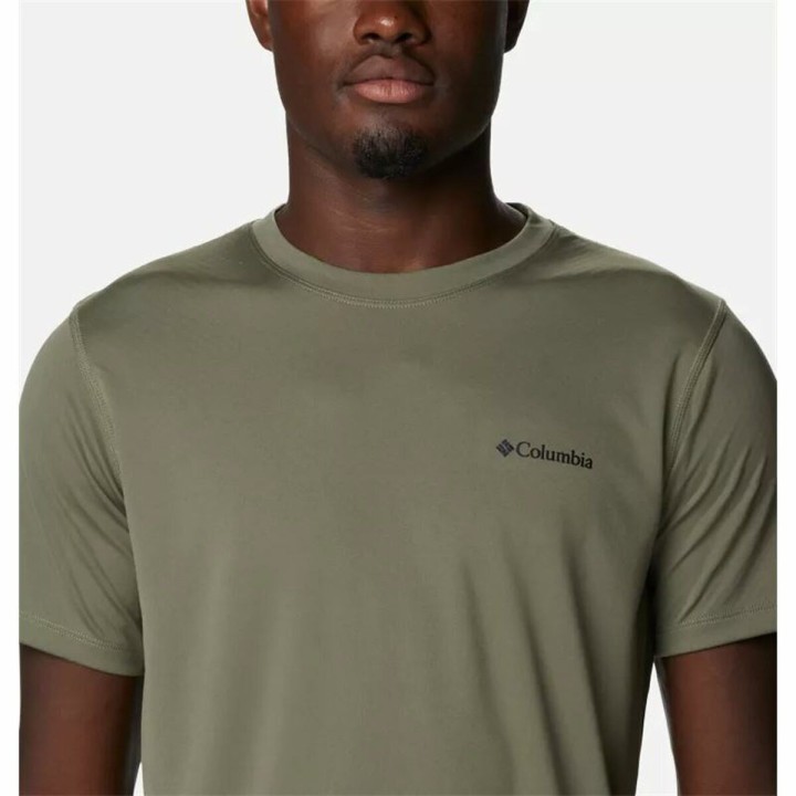 Camiseta de Manga Corta Hombre Columbia Zero Rules Oliva