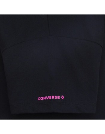Child's Short Sleeve T-Shirt Converse Boyfriend Graphicrt Black