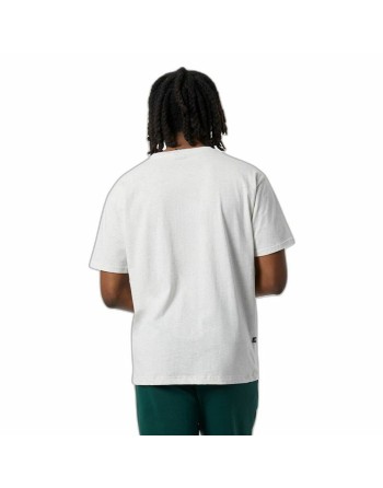 Maglia a Maniche Corte Uomo New Balance Nb Essentials Graphic 1 Sah Bianco