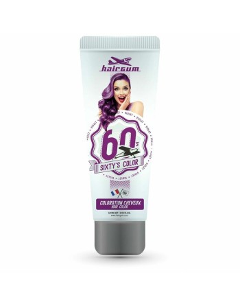 Semi-permanent Farve Hairgum Sixty's Color Violet (60 ml)