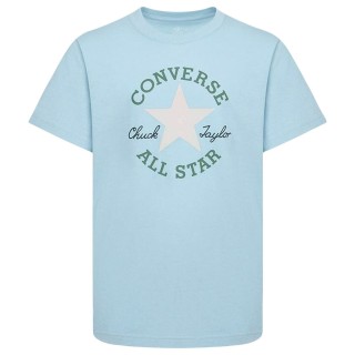 Børne Kortærmet T-shirt Converse Sustainable Core Sse Himmelblå