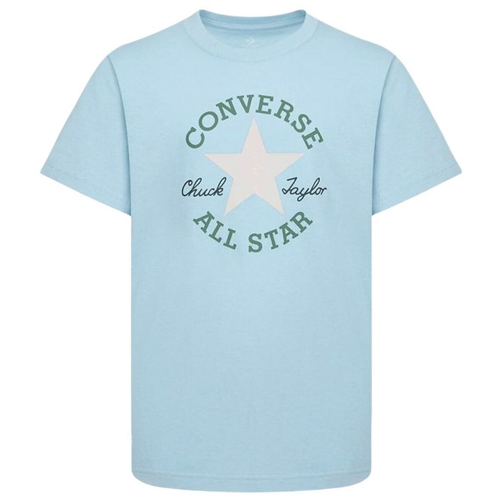 Børne Kortærmet T-shirt Converse Sustainable Core Sse Himmelblå