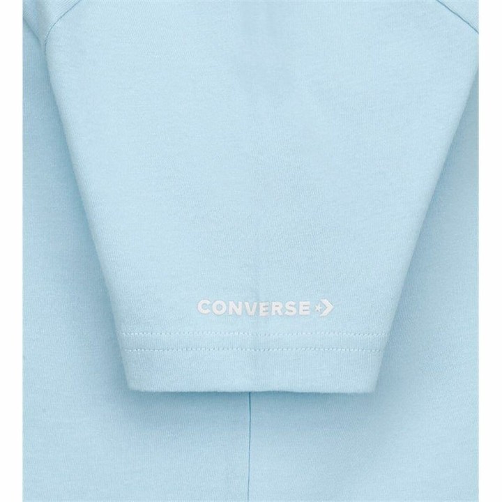 Maglia a Maniche Corte per Bambini Converse Sustainable Core Sse Blu cielo