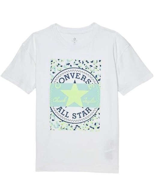 Kurzarm-T-Shirt für Kinder Converse Boyfriend Graphicrt Weiß