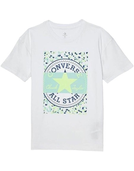 Kurzarm-T-Shirt für Kinder Converse Boyfriend Graphicrt Weiß