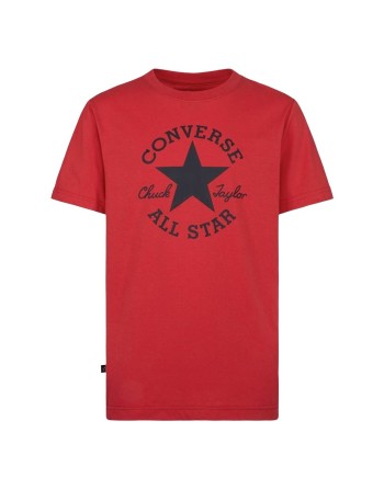 Camiseta de Manga Corta Infantil Converse Sustainable Core Sse Rojo