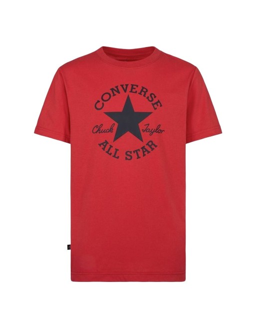Child's Short Sleeve T-Shirt Converse Sustainable Core Sse Red