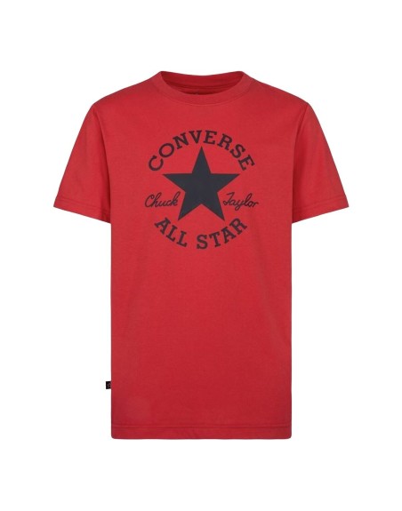 Børne Kortærmet T-shirt Converse Sustainable Core Sse Rød