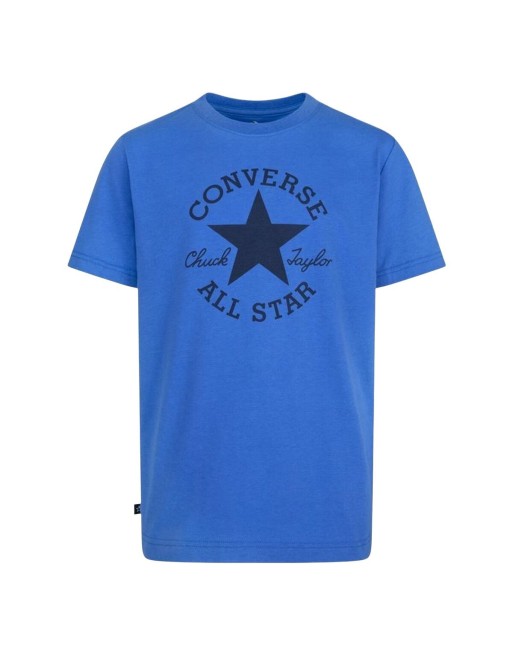 Maglia a Maniche Corte per Bambini Converse Sustainable Core Sse Azzurro