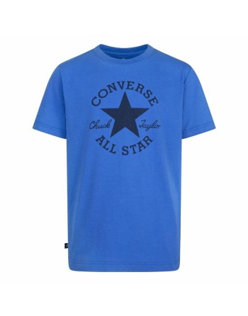 Camiseta de Manga Corta Infantil Converse Sustainable Core Sse Azul