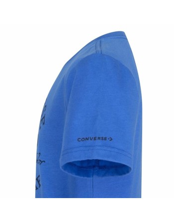 Maglia a Maniche Corte per Bambini Converse Sustainable Core Sse Azzurro