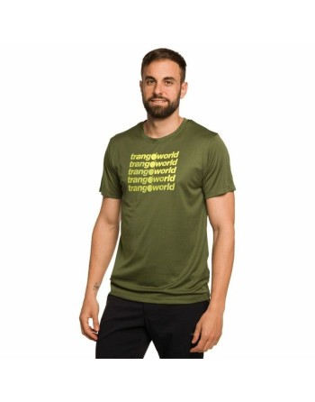 Kortærmet T-shirt til Mænd Trangoworld Arbas Mørk grøn