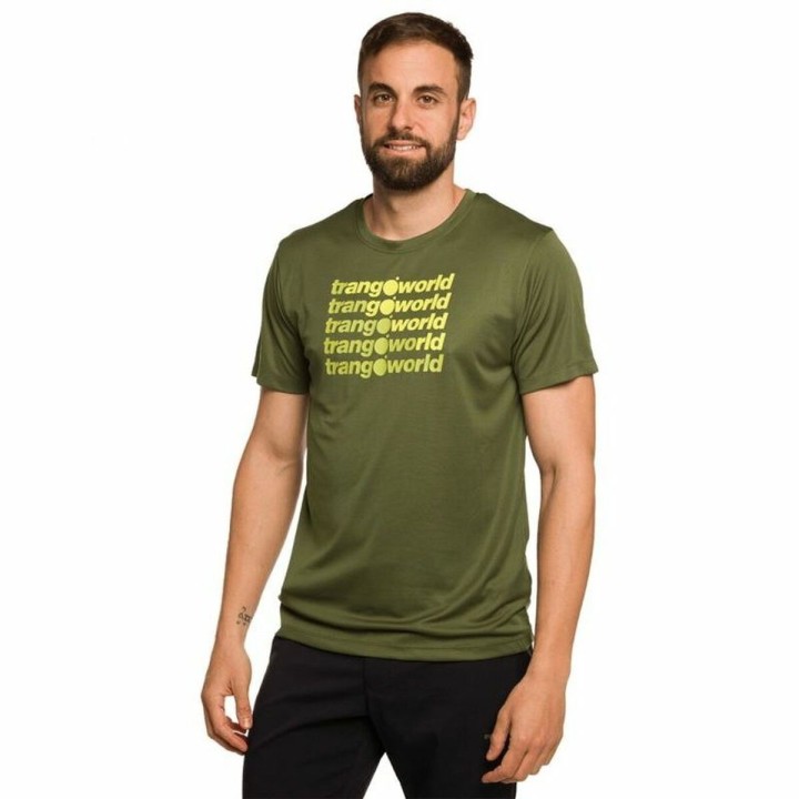Kortærmet T-shirt til Mænd Trangoworld Arbas Mørk grøn